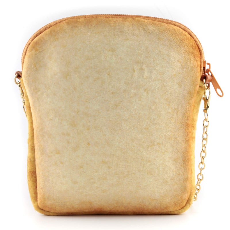 QiMing Fried Eggs Bacon barbecue Toast Shoulder Bag,Cute Plush Food Crossbody Handbag for Women - Image 4